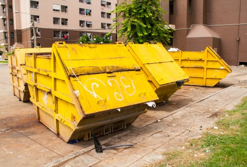 Residents disposing of old furniture in Slough.