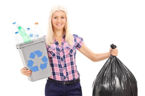 Recycling bin collection in Slough