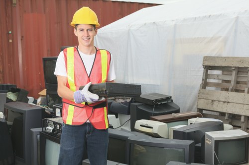 Recyclable materials separated for collection